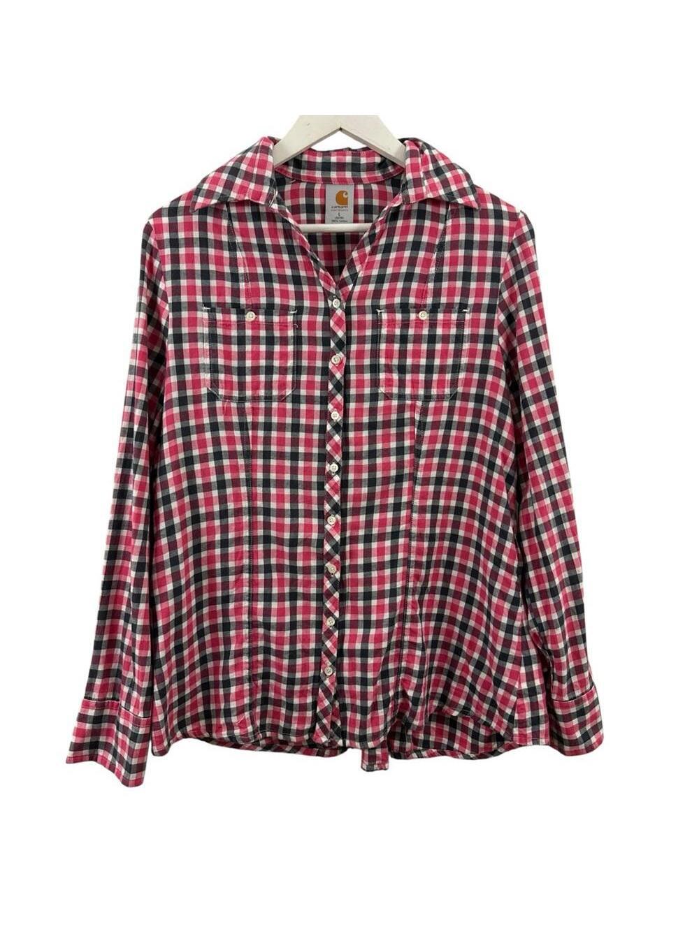 Carhartt Women’s Plaid Multicolor Button Down Shirt Size L